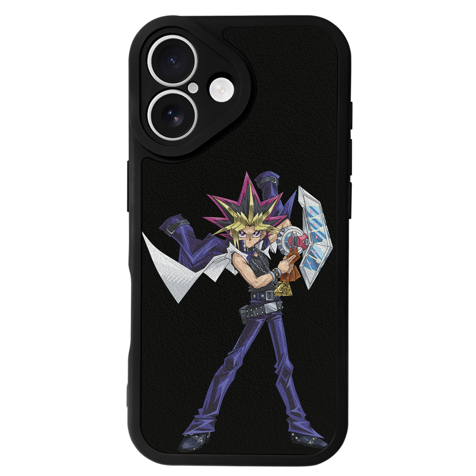 遊☆戯☆王 Yu-Gi-Oh! 【iPhone 16シリーズ対応】シリコンスマホケース（レザー調） 材質：シリコン
